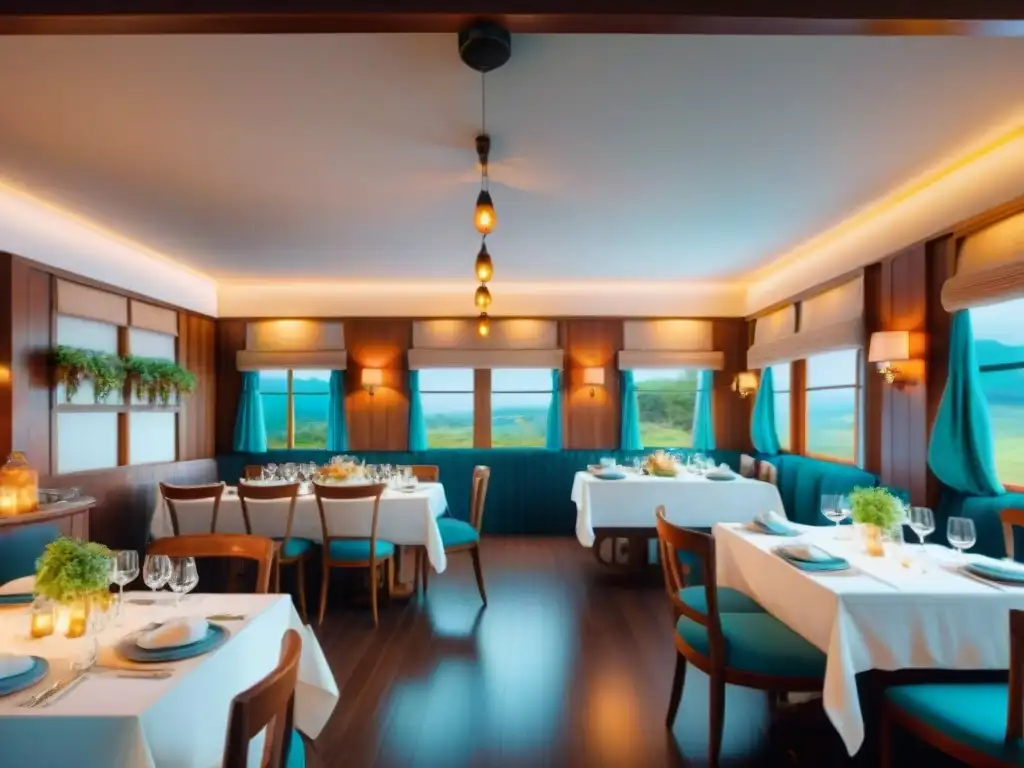 Cena festiva en alojamiento encantador durante carnaval Un acogedor comedor decorado en un vibrante carnaval, con delicias culinarias y una atmósfera festiva