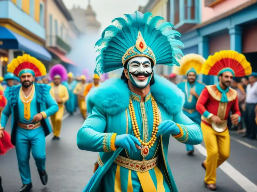 Colorido Carnaval en Uruguay: Detalles vibrantes de la fiesta Colorido Carnaval en Uruguay con impacto económico