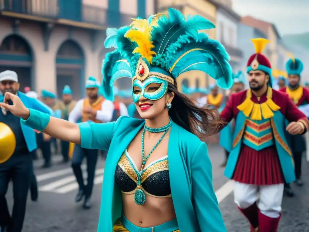 Carnaval en Uruguay: Comparsas y Alegría Colorido Carnaval en Uruguay: comparsas vibrantes, identidad y alegría en las calles