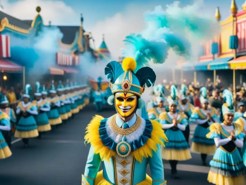 Desfile de Carnaval con tecnología y tradición: carros alegóricos, bailarines y drones