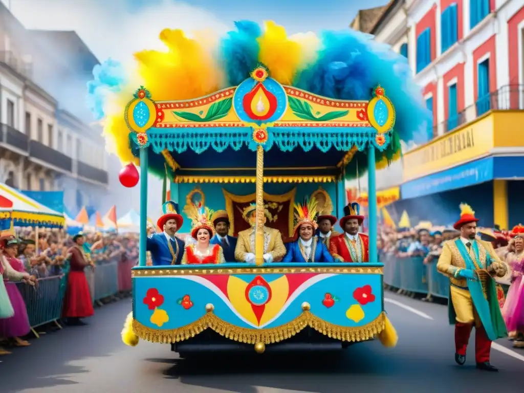 Desfile inclusivo en Carnaval de Uruguay Desfile colorido en Carnaval de Uruguay con personas con discapacidad celebrando