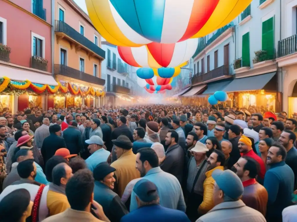 Desfile colorido en el Carnaval Uruguayo Un desfile colorido en el Carnaval Uruguayo con conexiones duraderas