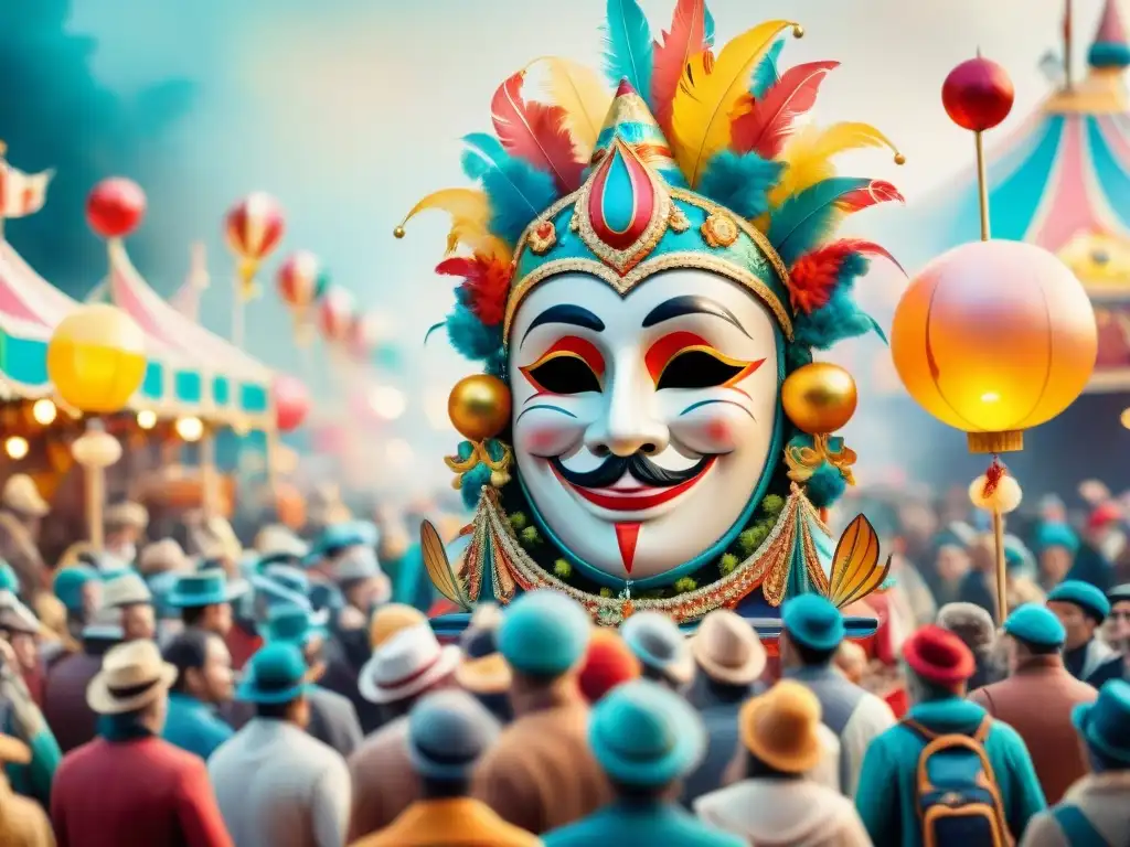 Desfile fantástico de carnaval en miniatura Un desfile mágico de carrozas en miniatura del Carnaval Uruguayo, lleno de detalles y color