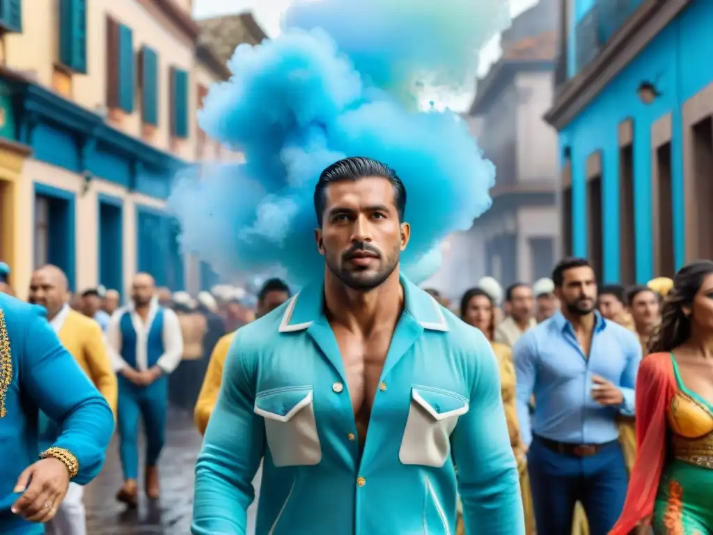 Carnaval en Uruguay: Colorida celebración en las calles Desfile vibrante durante el Carnaval en Uruguay