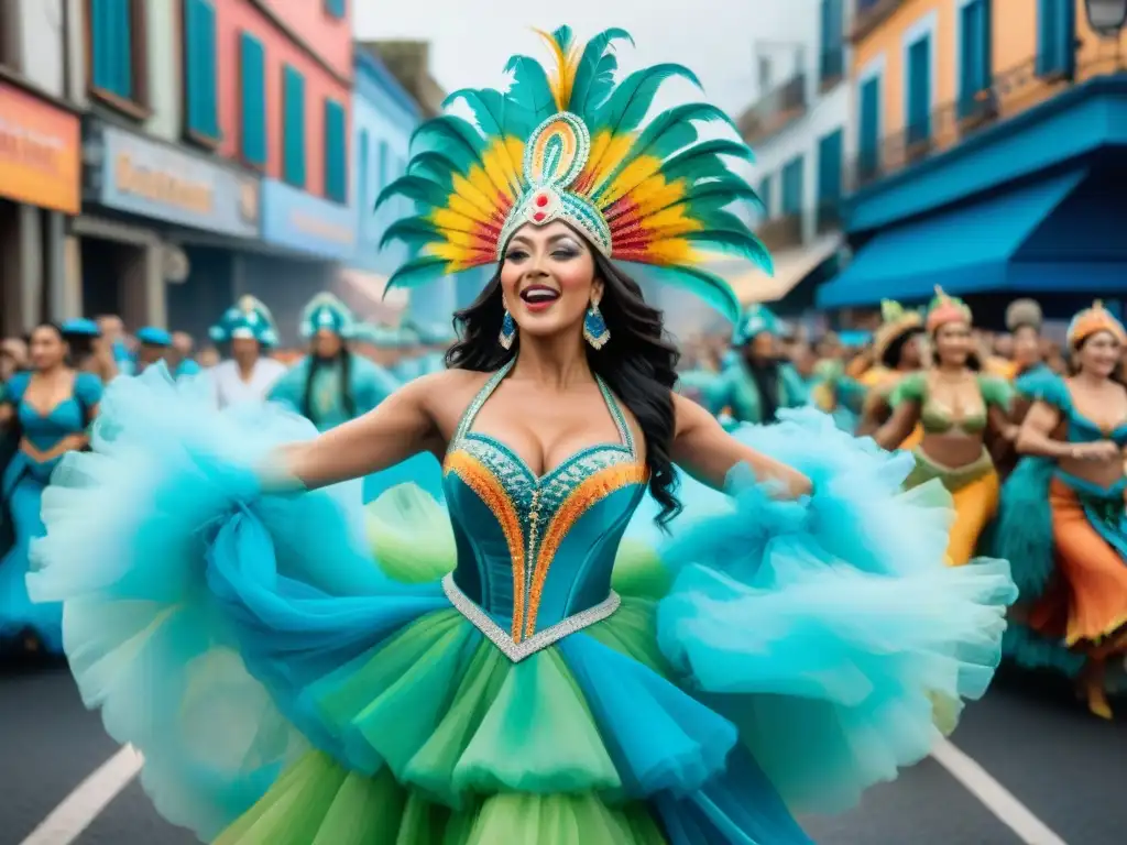 Un desfile vibrante de Carnaval en Uruguay al ritmo de la música electrónica