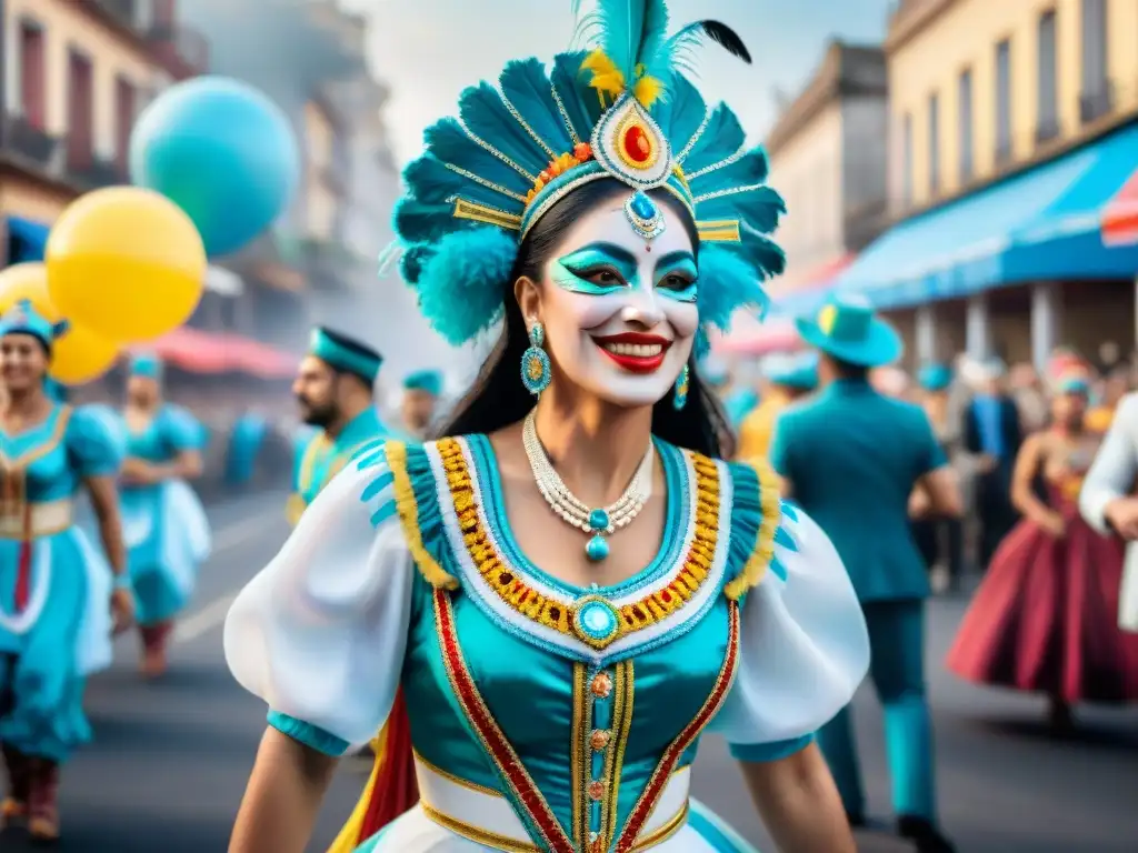 Carnaval en Uruguay: Desfile de Comparsas Coloridas Deslumbrante Carnaval en Uruguay: preservación tradición comparsas Carnaval Uruguayo