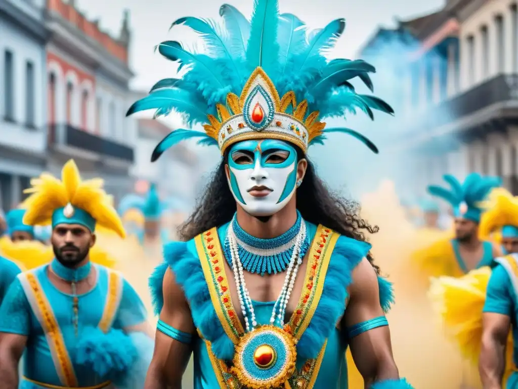 Carnaval en Uruguay: Desfile vibrante y colorido Deslumbrante Carnaval en Uruguay: impacto de la identidad uruguaya en comparsas