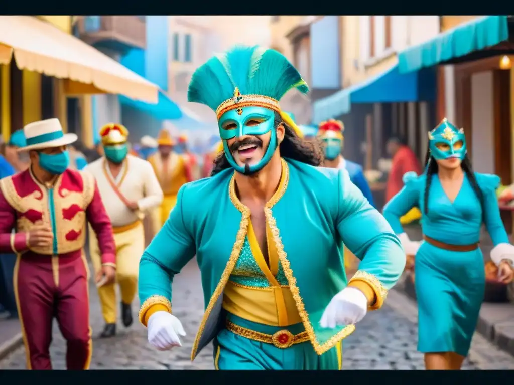 Carnaval en Uruguay: Calles vivas y coloridas Deslumbrante Carnaval Uruguayo: economía informal llena de color, danza y alegría en las calles