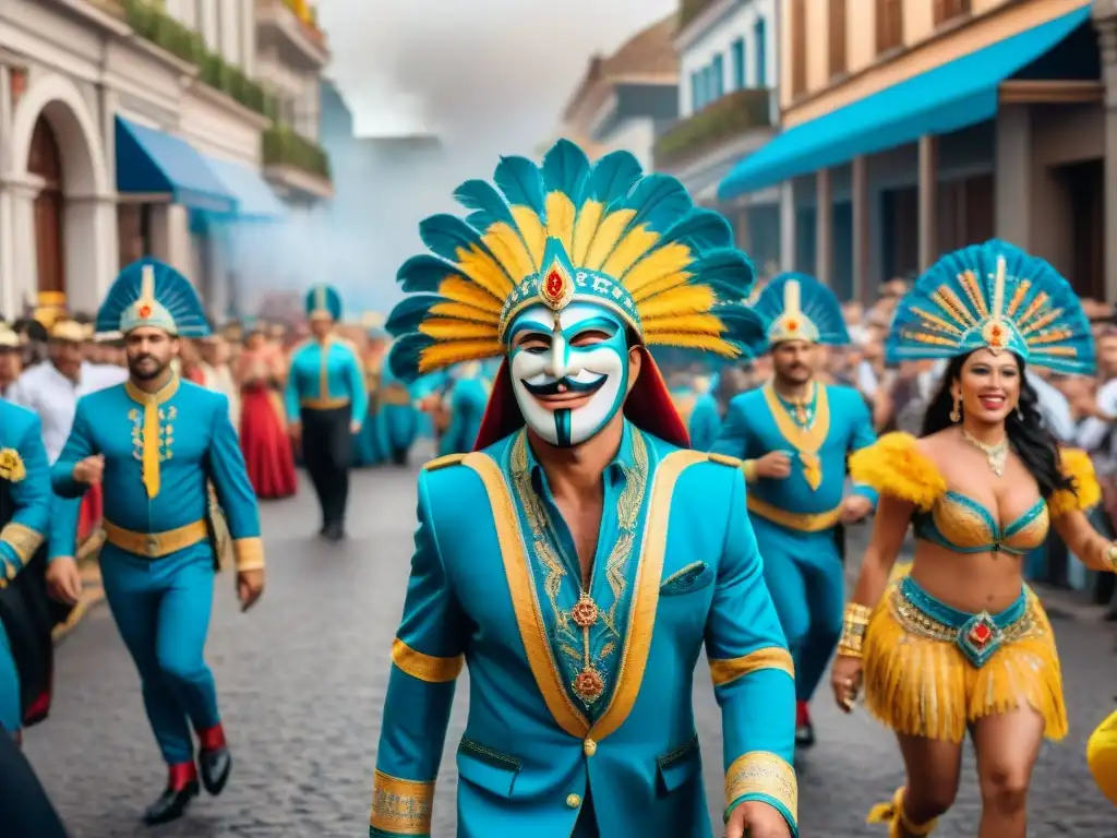 Deslumbrante desfile de Carnaval en Uruguay, preservación archivos Carnaval Uruguay