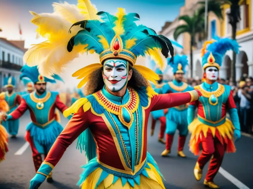Deslumbrante Carnaval en Uruguay: danza, color y tradición Deslumbrante desfile de Carnaval en Uruguay con Guiones parodias Carnaval Uruguayo