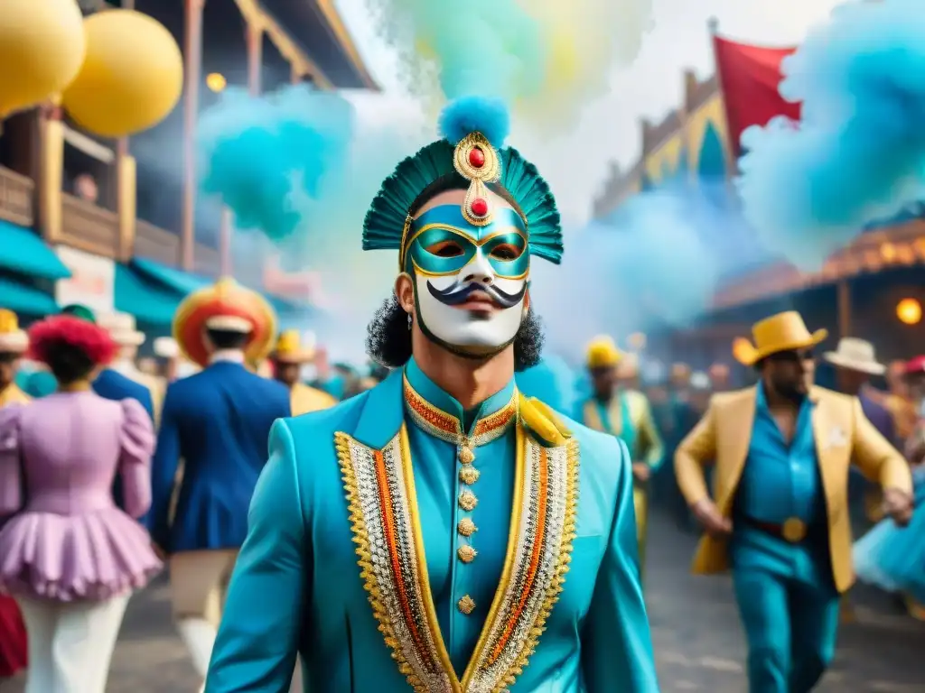 Deslumbrante desfile de Carnaval: color, música y alegría Deslumbrante desfile de Carnaval con innovación en publicidad para Carnaval