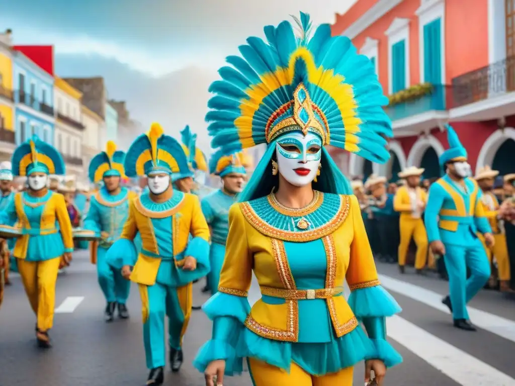 Deslumbrante Carnaval en Uruguay: baile, color y tradición Deslumbrante desfile de Carnaval en Uruguay, preservando la riqueza cultural uruguaya
