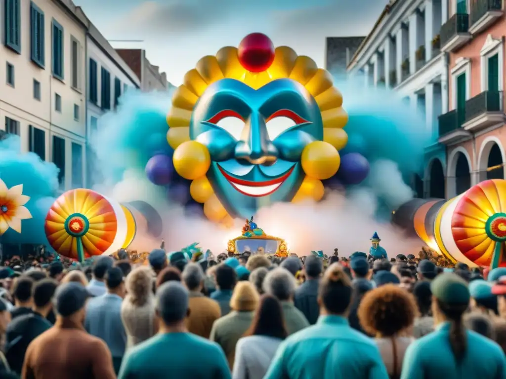 Desfile sostenible de carros alegóricos en Uruguay Deslumbrantes carros alegóricos eco en desfile por Uruguay, en movimiento de Proyectos ecocarnavales en Uruguay