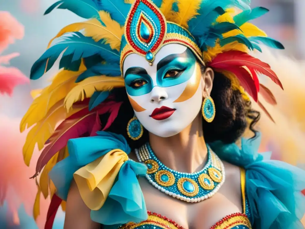 Diseñadores de carnaval uruguayo inmersos en la creatividad Diseñadores de Carnaval uruguayo inmersos en la creatividad, rodeados de telas y bocetos coloridos