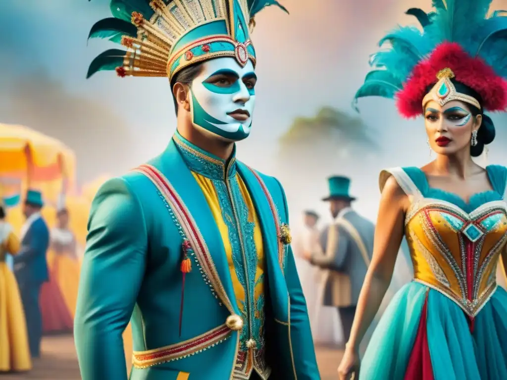 Diseñadores reimaginan trajes de Carnaval uruguayo con pasión y creatividad Diseñadores contemporáneos reimaginan trajes Carnaval Uruguayo con pasión y coloridas telas