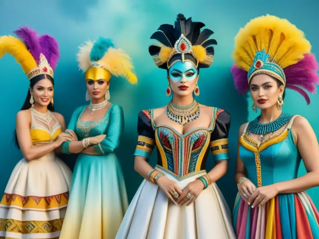 Diseñadores de Carnaval en Uruguay: Fusionando Tradición y Creatividad Diseñadores de trajes de carnaval en Uruguay fusionando tradición y modernidad con coloridas telas y bordados detallados