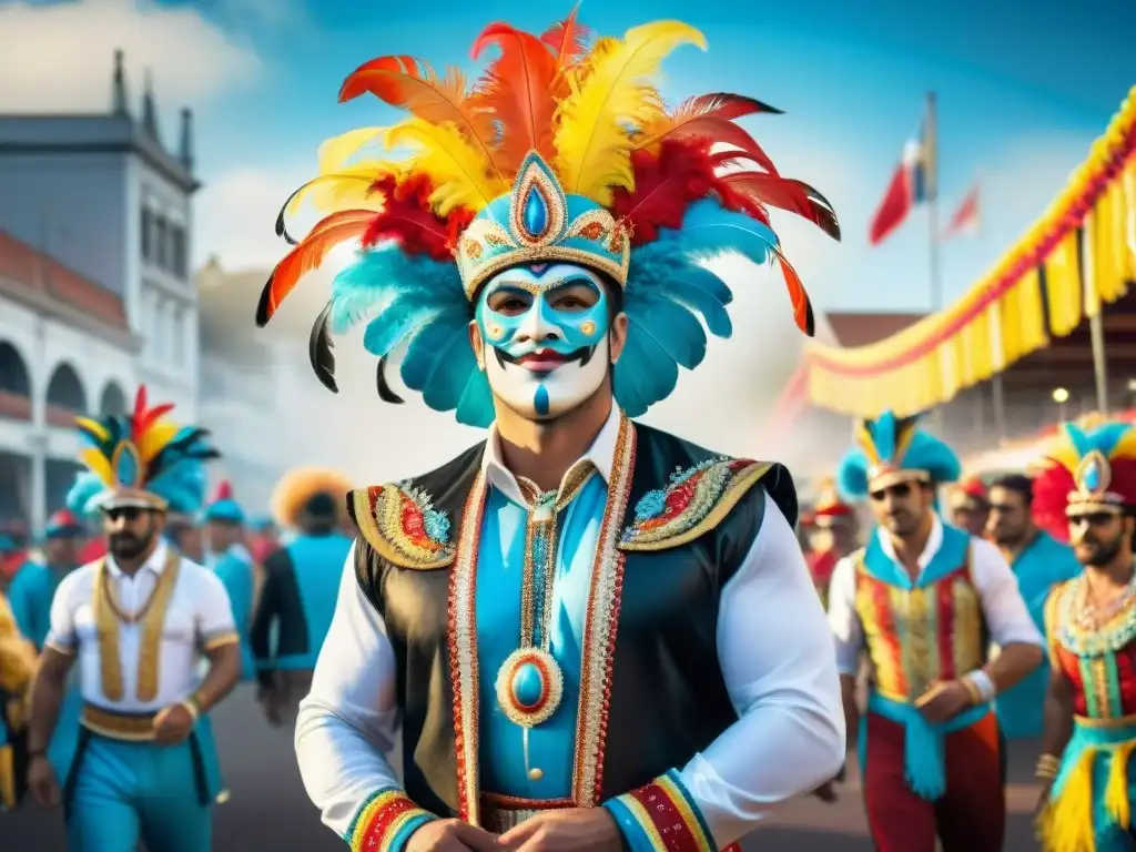 Deslumbrantes trajes de Carnaval Uruguayo Diseños vibrantes de Carnaval Uruguayo con tendencias en vestuario y detalles únicos