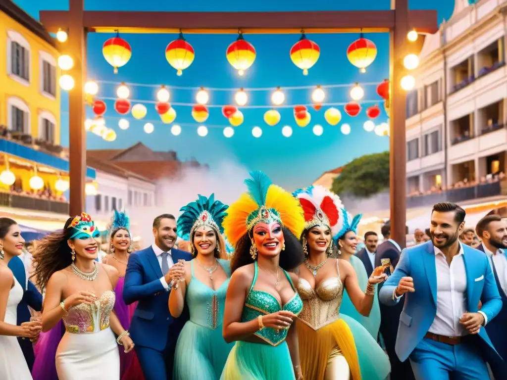 Evento corporativo en Carnaval de Uruguay: fusión de elegancia y alegría Elegante evento corporativo en Uruguay destaca en Carnaval con danzas y ambiente festivo