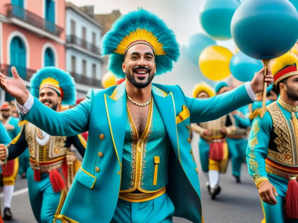 Deslumbrante Carnaval en Uruguay: ¡celebración colorida y animada! Festivo desfile de Carnaval en Uruguay