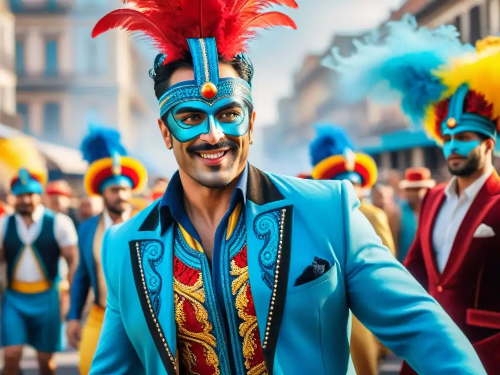 Vibrante Carnaval Uruguayo: colores, música y baile en Montevideo Fotografías impactantes del Carnaval Uruguayo: Escena vibrante de colores, música y baile en las calles de Montevideo