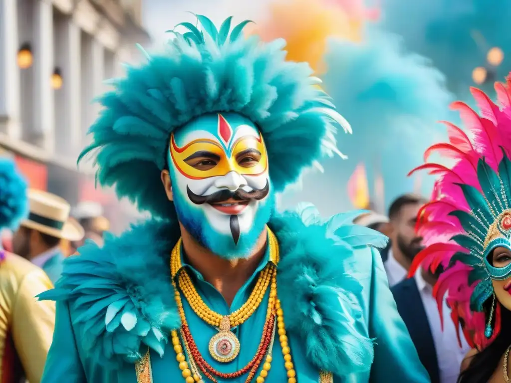 Capturando la esencia del Carnaval Uruguayo: Fotógrafos en acción Un grupo de fotógrafos capturando la esencia vibrante del Carnaval Uruguayo con técnicas expertas