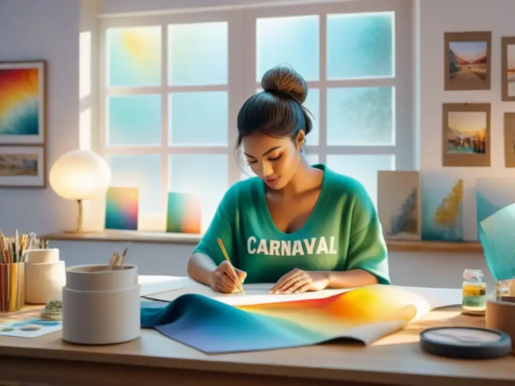 Diseñadores creativos en acción: Carnaval Uruguayo Grupo de jóvenes diseñadores inmersos en la creatividad para el Carnaval Uruguayo diseño joven revolución