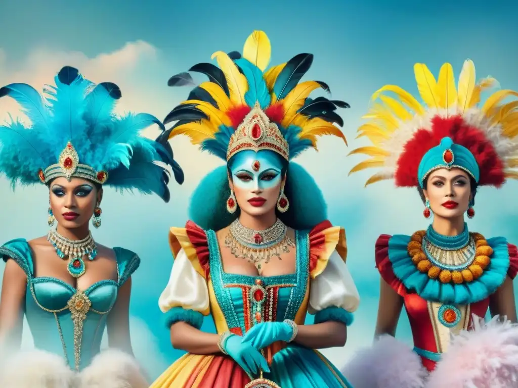 Evolución de trajes de carnaval: de antiguas civilizaciones a la modernidad Historia de la evolución de trajes de carnaval uruguayo desde civilizaciones antiguas hasta diseños modernos