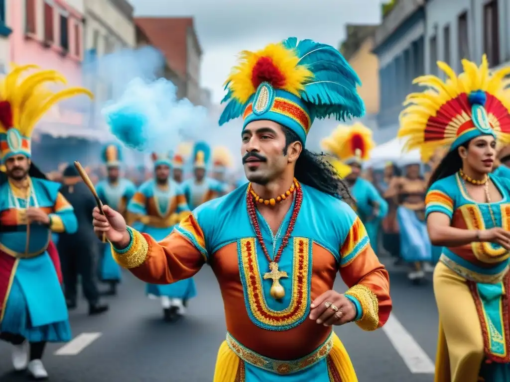 Desfile de Carnaval en Uruguay: fusión cultural y colorido Influencia africana en la vibrante danza del Carnaval de Uruguay