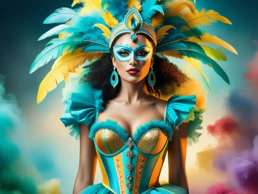 Diseñadores uruguayos crean vibrantes trajes de carnaval Intensidad y pasión en el proceso creativo de diseñadores de Carnaval Uruguayo, inmersos en vibrantes diseños de trajes