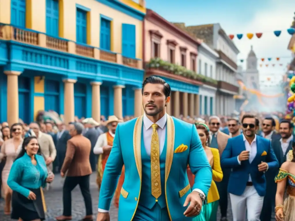 Carnaval en Uruguay: Celebración colorida y vibrante Legado del Carnaval en fotografías: Celebración vibrante en las calles de Uruguay con coloridos desfiles y danzas