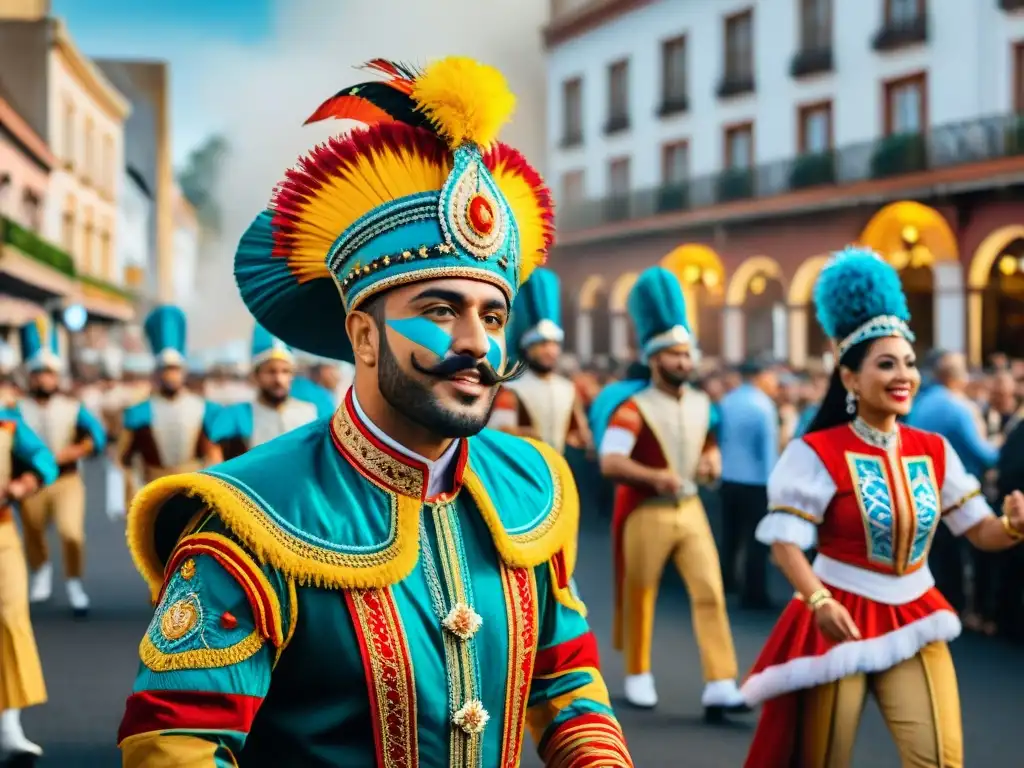 Transformación de marca con Carnaval Uruguayo: Desfile vibrante lleno de color, danza y alegría
