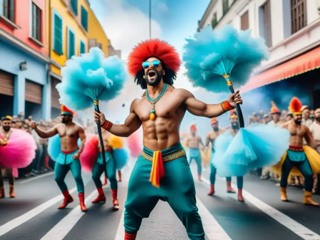 Murga contemporánea en Carnaval: fusionando tradición y modernidad Una murga innovadora deslumbra en el Carnaval Uruguayo con sus trajes y energía contagiosa