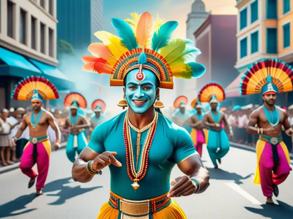 Murga vibrante: tradición y tecnología en la ciudad Una murga vibrante desfila entre tradición y tecnología en la ciudad