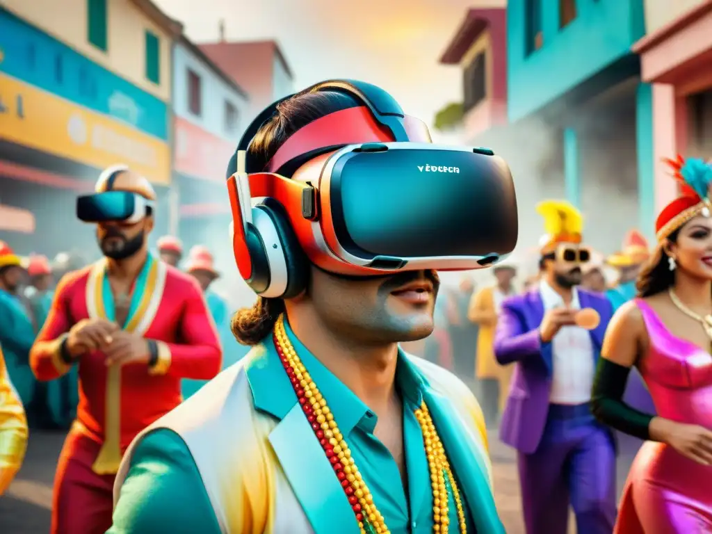 Realidad virtual fusionada con Carnaval Uruguayo Realidad virtual en Carnaval Uruguayo: Fusión de tradición y tecnología en un vibrante desfile digital