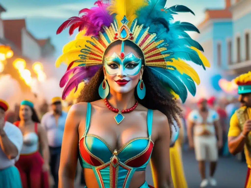 Retratos de Carnaval: Pasión y Creatividad en Uruguay Retratistas del Carnaval Uruguayo capturando la esencia vibrante de la fiesta con pasión y arte