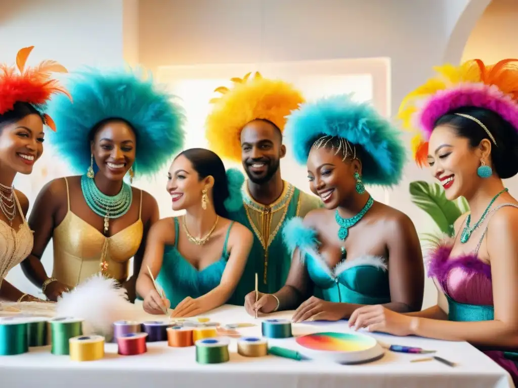 Taller creativo de disfraces para Carnaval: diversidad y alegría Un taller de costura para Carnaval: diversidad, creatividad y alegría en la elaboración de coloridos trajes