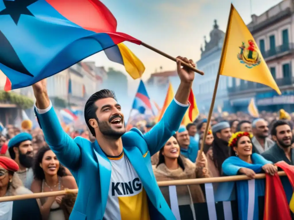 Desfile de Carnaval en Uruguay: Celebración y Activismo Vibrante Carnaval en Uruguay: desfile colorido con protestas políticas