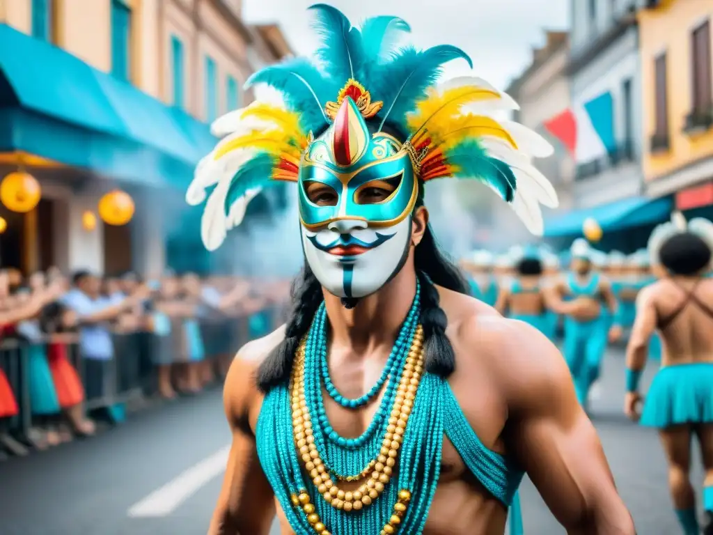 Vibrante Carnaval en Uruguay: Coloridos trajes y baile Vibrante Carnaval en Uruguay: coloridos trajes, máscaras eufóricas y bailarines, éxito Carnaval Uruguayo TikTok tácticas