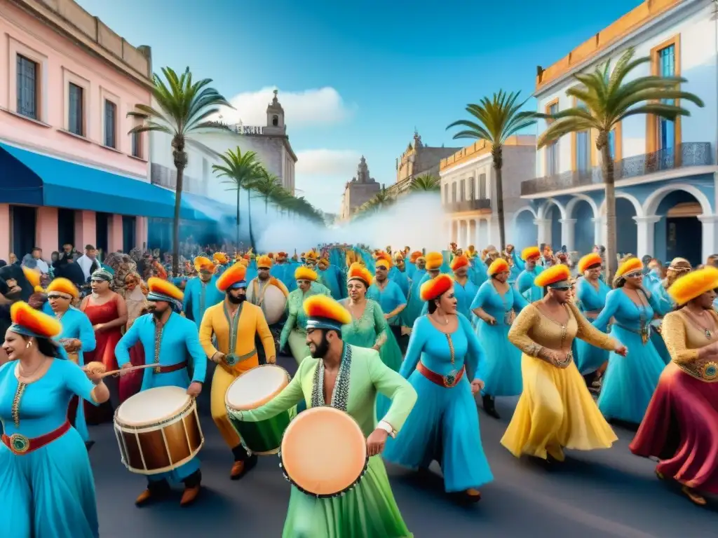 Un vibrante Carnaval en Uruguay fusiona música electrónica y tradicional