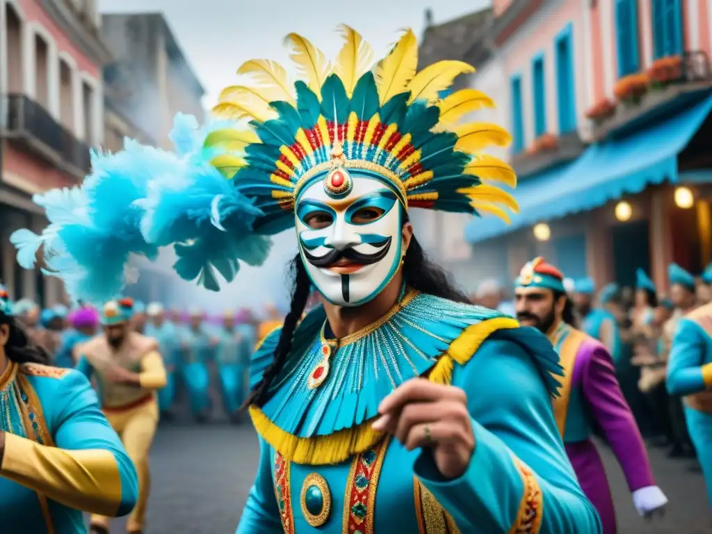 Deslumbrante Carnaval en Uruguay: Comparsas vibrantes Vibrante Carnaval en Uruguay: comparsas de impacto en la identidad cultural, colores y alegría