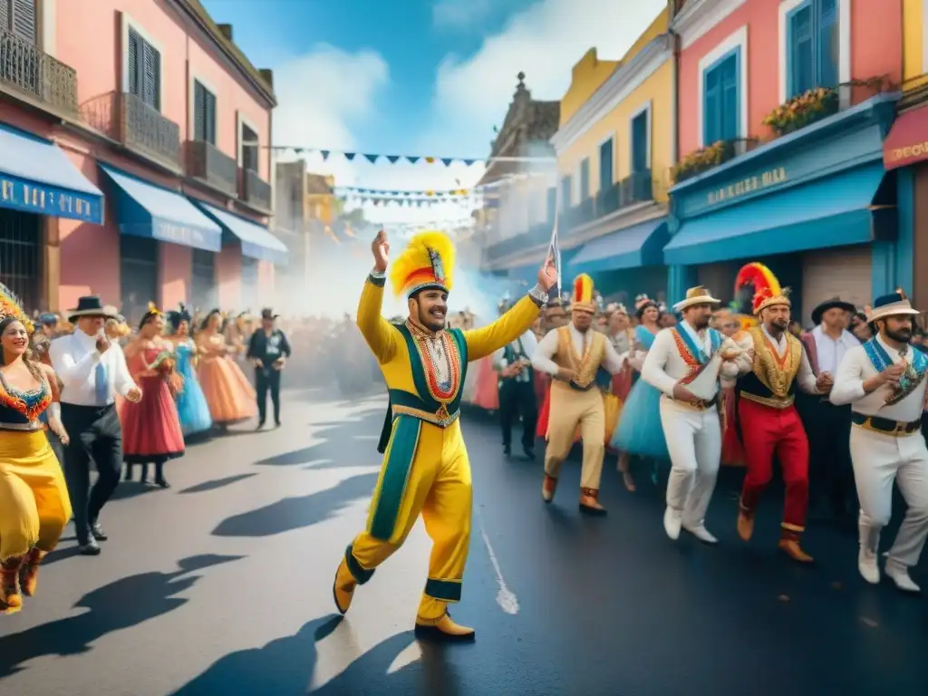 Desfile de Carnaval en Uruguay: color, alegría y tradición Vibrante Carnaval Uruguayo retrata alegría con desfiles coloridos y música festiva