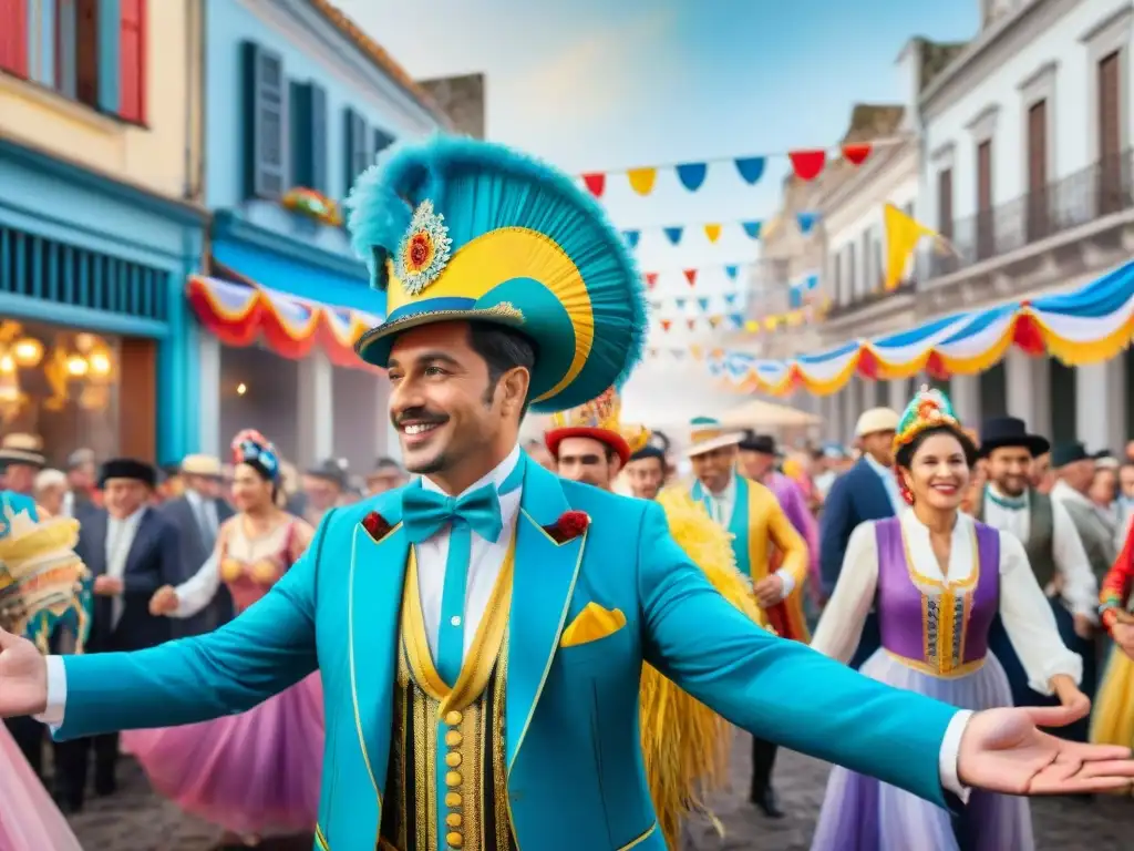 Carnaval vibrante en Uruguay: baile, color y alegría El vibrante Carnaval Uruguayo impacta económicamente en la comunidad