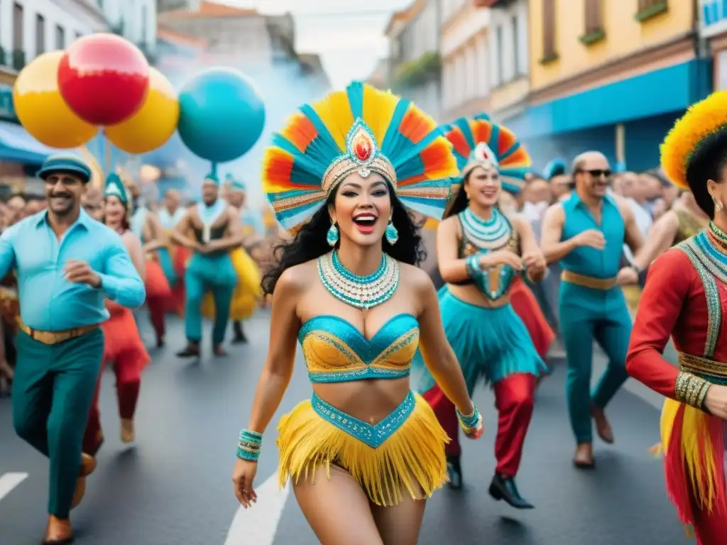 Deslumbrante desfile de Carnaval en Uruguay Disfruta del vibrante Carnaval Uruguayo online aprendiendo sobre esta festividad colorida y llena de energía