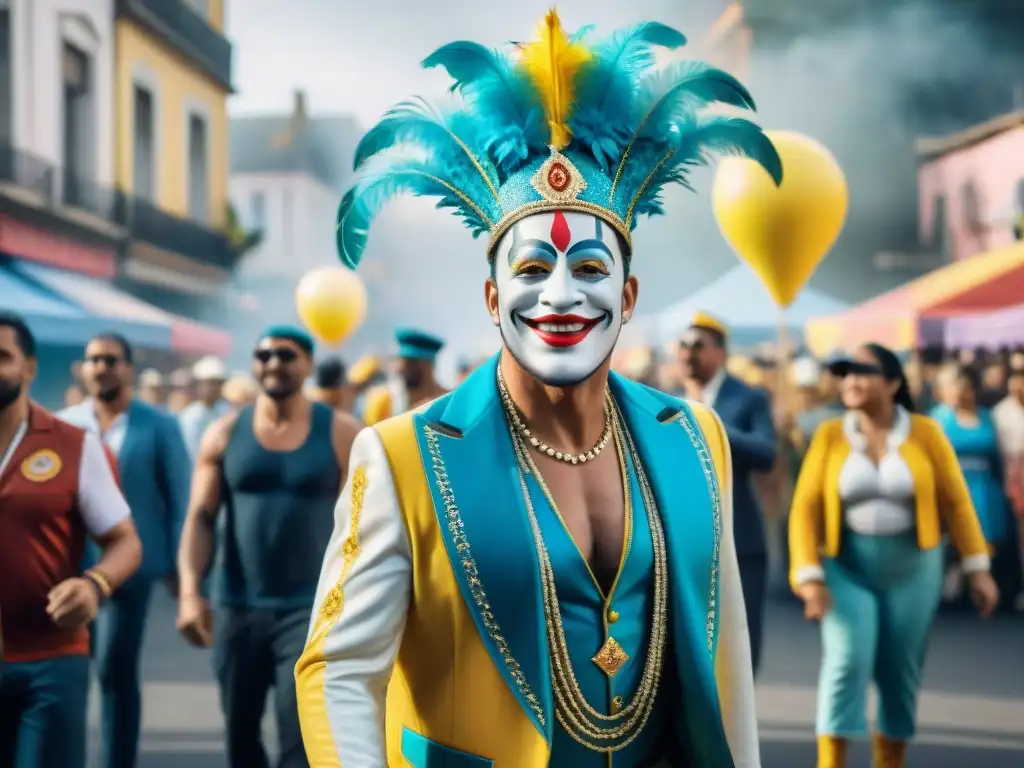Carnaval inclusivo: diversidad y alegría en Uruguay Un vibrante desfile de Carnaval en Uruguay con inclusión de personas con discapacidad