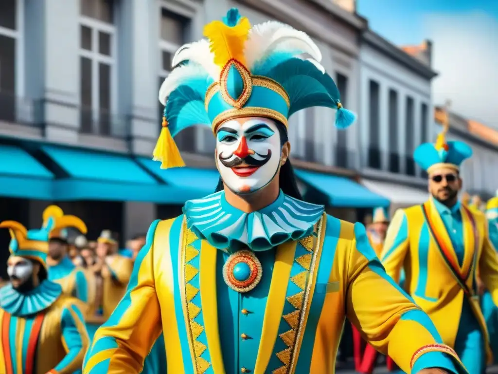 Deslumbrante desfile de carnaval en Uruguay Un vibrante desfile de carnaval en Uruguay con valores educativos en el Carnaval