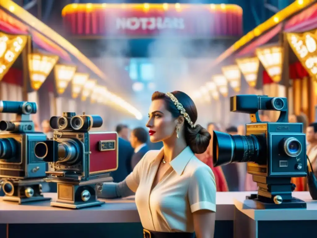 Diseñadores de vestuario en set de cine: Carnaval colorido Un vibrante diseño de vestuario para cine y televisión en un set de película bullicioso