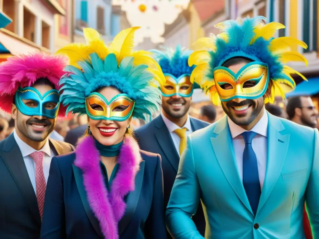Profesionales en Carnaval: Elegancia y Color en Uruguay Celebración vibrante de eventos corporativos en el Carnaval de Uruguay destacar