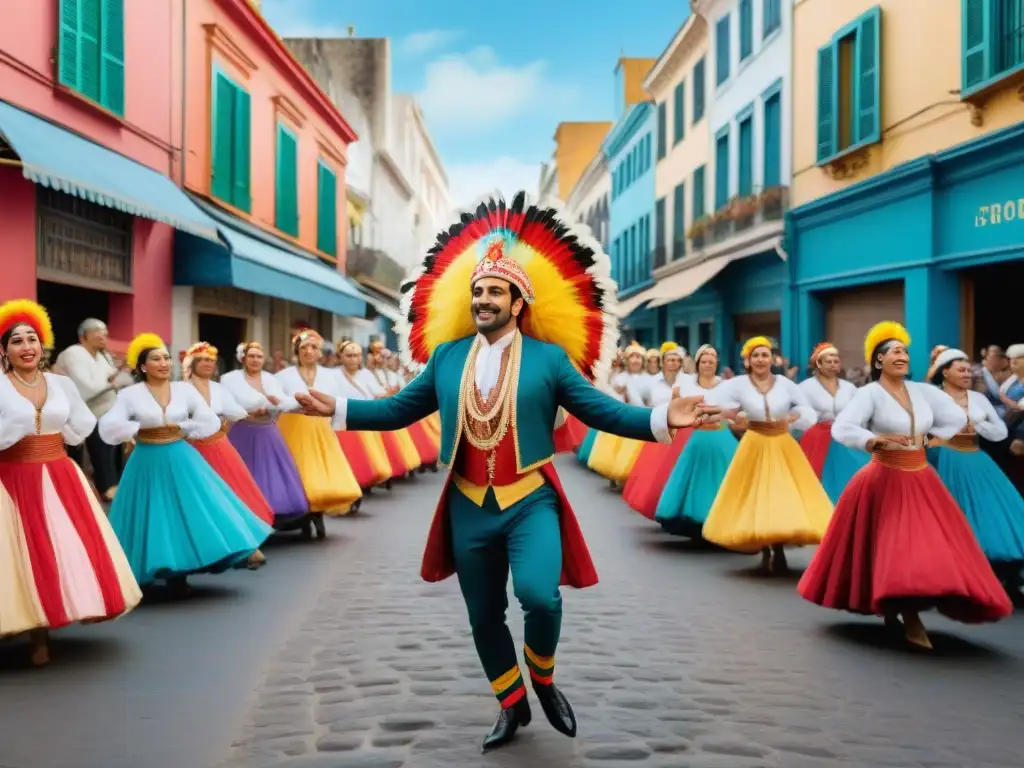 Tabaré Etcheverry dirige vibrante murga en Montevideo Una vibrante murga en Montevideo, con Tabaré Etcheverry dirigiendo con pasión y precisión