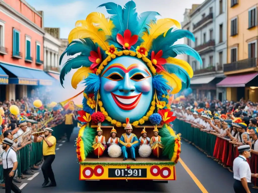 Deslumbrante desfile de Carnaval en Montevideo Transmisión en vivo del Carnaval Uruguayo: Desfile colorido con música y alegría en las calles de Montevideo